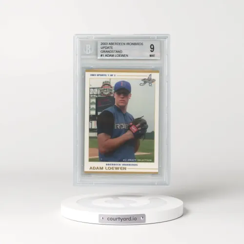 2003 Aberdeen Ironbirds Update Grandstand #1 Adam Loewen (BGS 9 MINT)