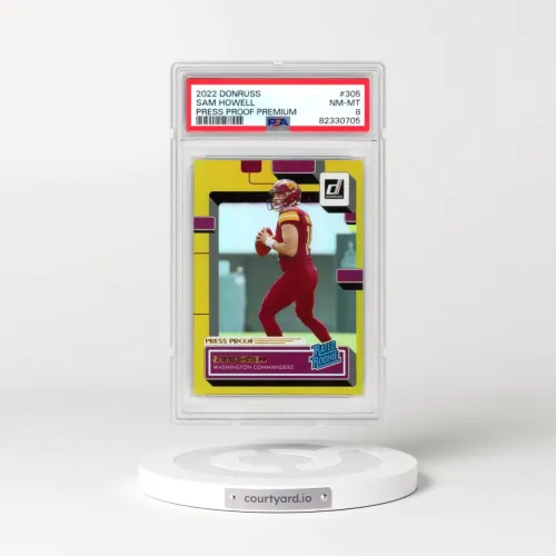 2022 Panini Donruss #305 Sam Howell - Press Proof Premium (PSA 8 NM-MT)
