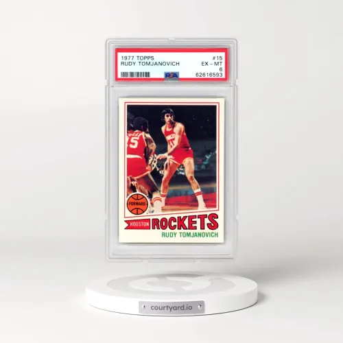 1977 Topps #15 Rudy Tomjanovich (PSA 6 EX-MT)