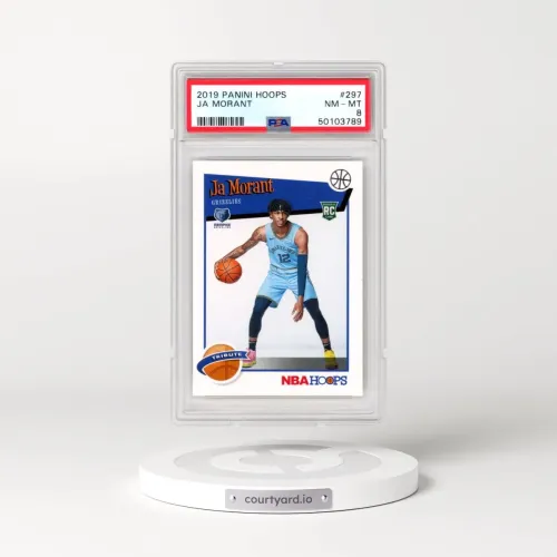 2019 Panini Hoops #297 Ja Morant (PSA 8 NM-MT)