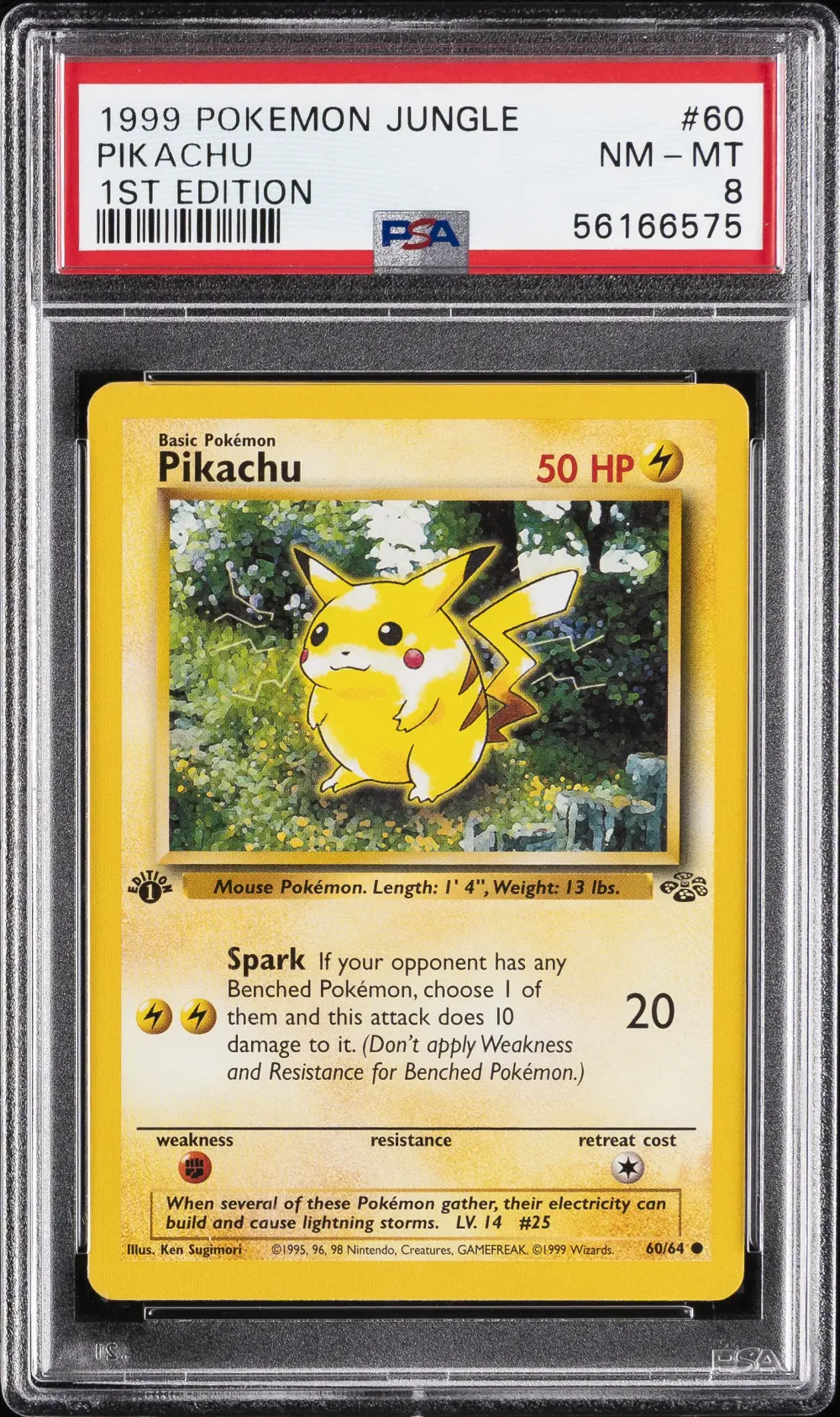 1999 #60 Pikachu 1st Edition PSA
