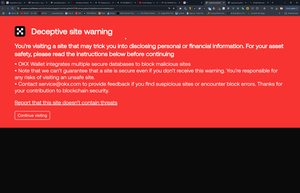 Deceptive Site Warning #50527