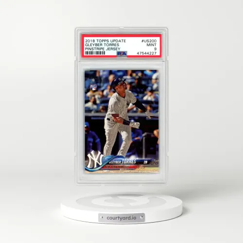 2018 Topps Update #US200 Gleyber Torres - Pinstripe Jersey (PSA 9 MINT)