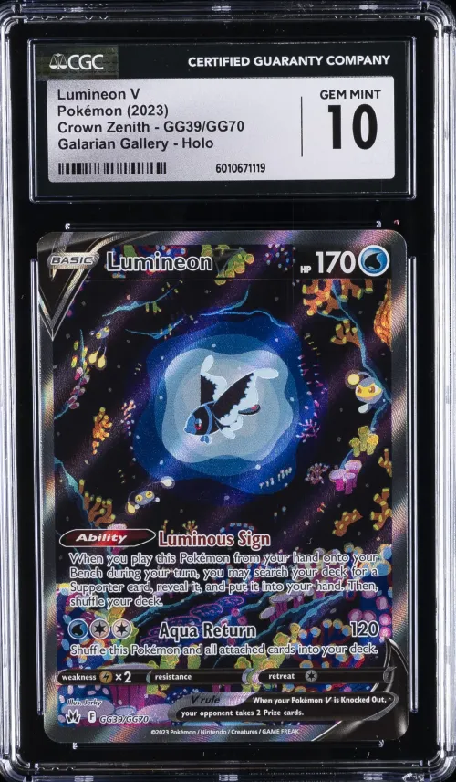 2023 #GG39 Lumineon V CGC 10 Gem