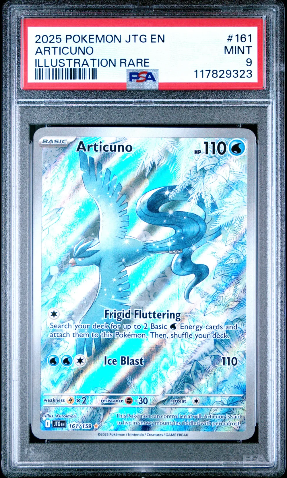2025 #161 Articuno PSA 9 Jtg EN-