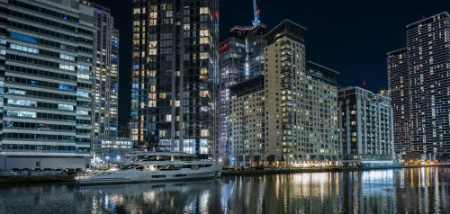 View of the South Dock in Canary Wharf #3