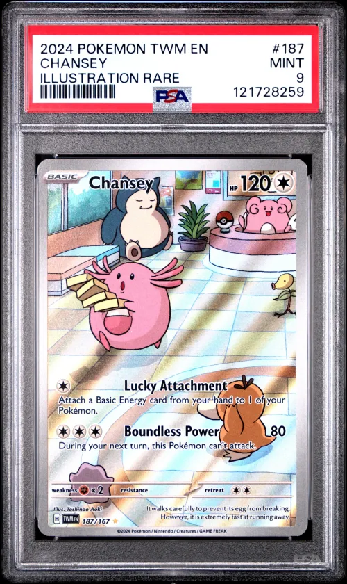 2024 #187 Chansey PSA 9 Twm EN-T