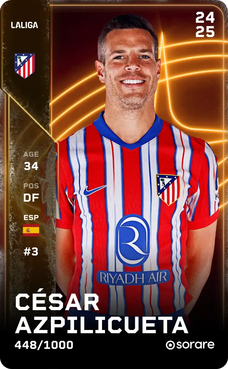 César Azpilicueta 2024-25 • Limited 448/1000