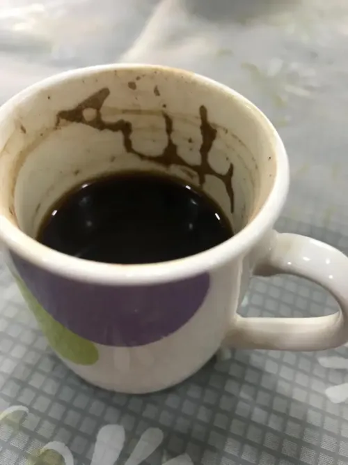 Drinking coffee on my birthday ＃403399