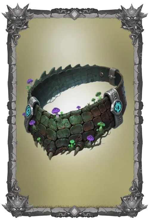 Corrupted Swamp Giant Crocodile Leather Belt #40301