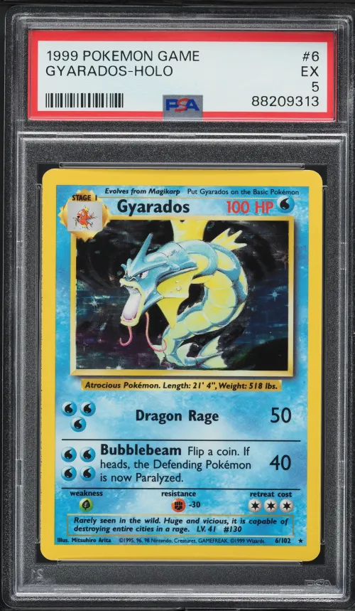 1999 #6 Gyarados-Holo PSA 5 Game