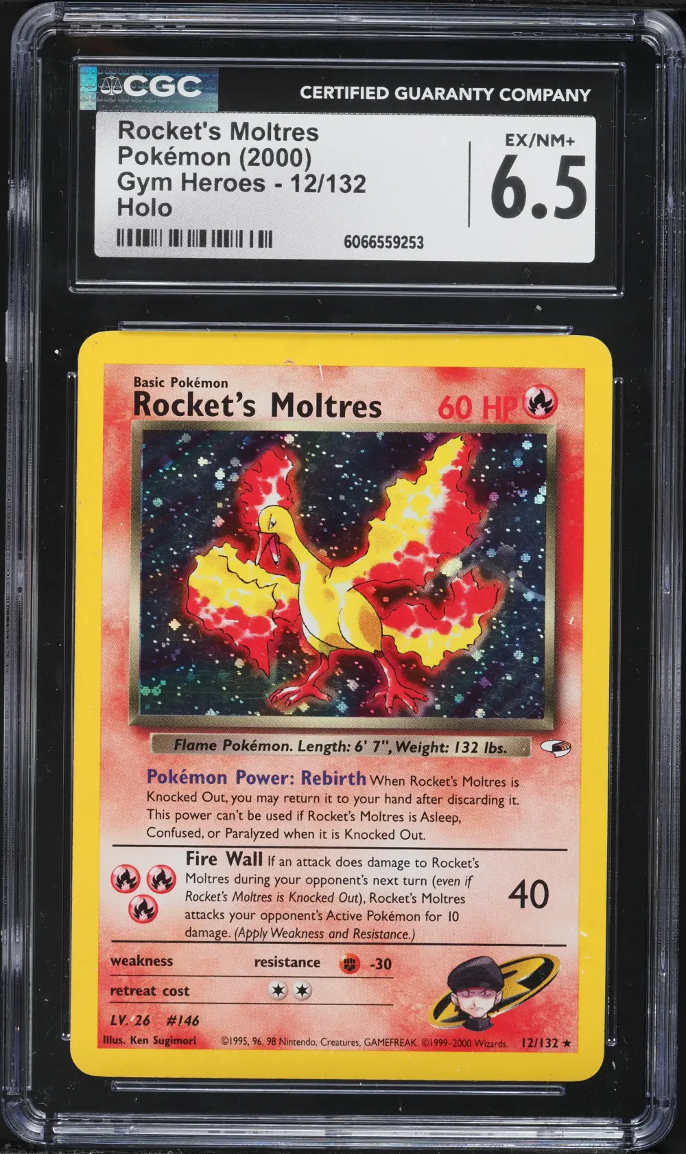 2000 #12 Rocket's Moltres CGC 6.