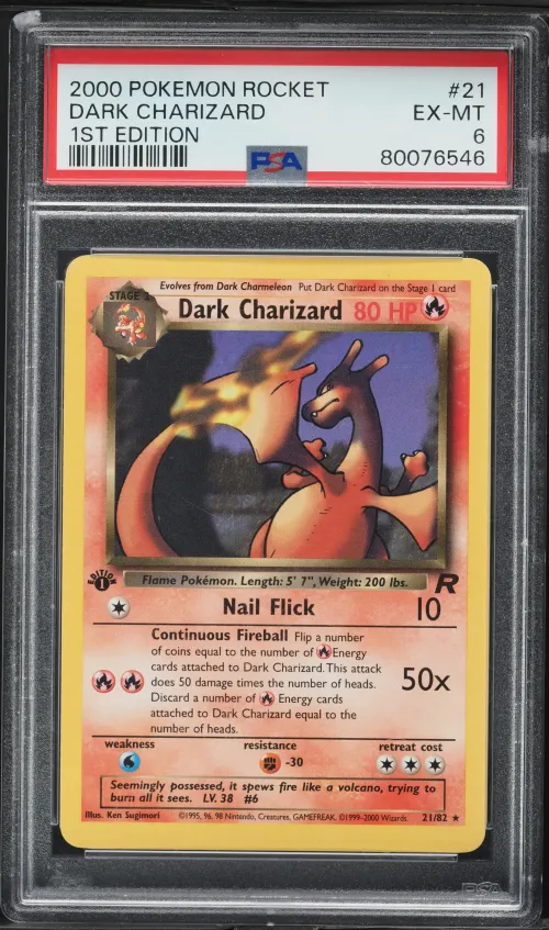 2000 #21 Dark Charizard 1st Edit