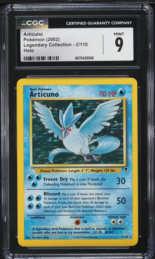 2002 #2 Articuno-Holo CGC 9 Lege