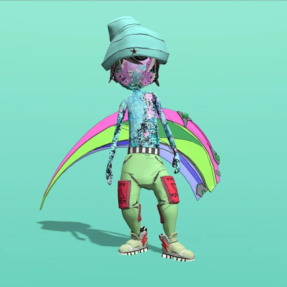 Sapphirius Tag Urchin #1196