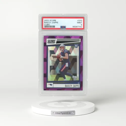 2022 Panini Score #310 Bailey Zappe - Cubic (PSA 9 MINT)