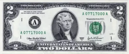 Two Trump dollar bill #2