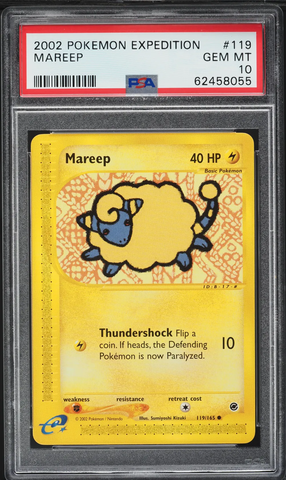 2002 #119 Mareep PSA 10 Expediti