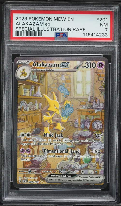 2023 #201 Alakazam EX PSA 7 Mew 