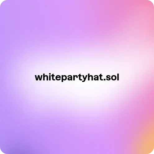 whitepartyhat