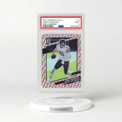 2021 Panini Donruss Optic #78 Jimmy Graham - One Hundred (PSA 9 MINT)