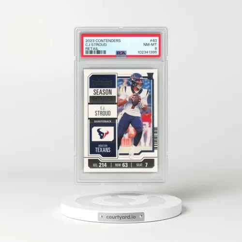 2023 Panini Contenders #40 CJ Stroud - Retail (PSA 8 NM-MT)