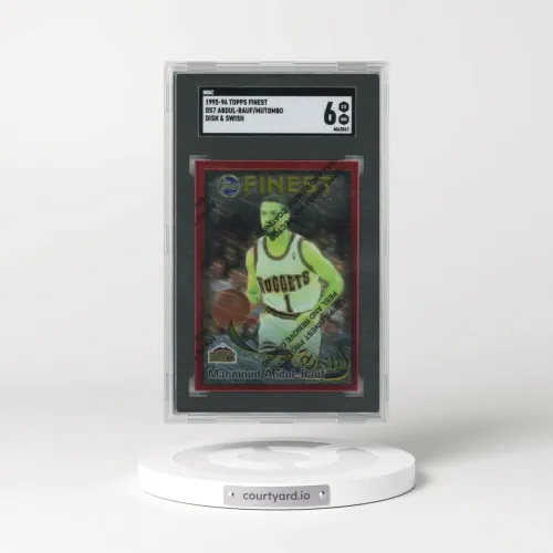1995 Topps Finest #DS7 Abdul-Rauf/Mutombo - Dish & Swish (SGC 6 EX-MT)