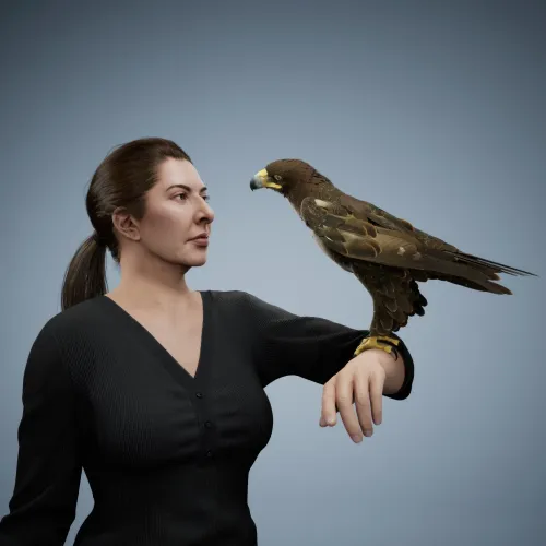 Portrait with Eagle #12