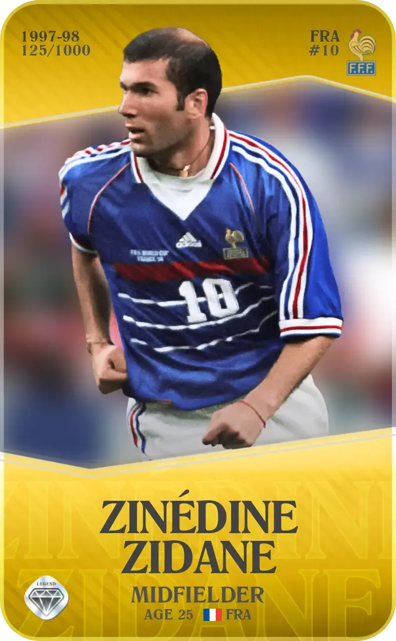 Zinédine Zidane 1997-98 • Limited 125/1000