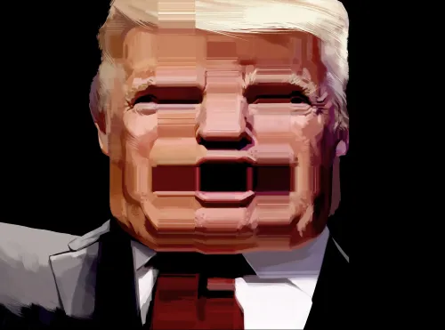 Trump Glitch Portrait