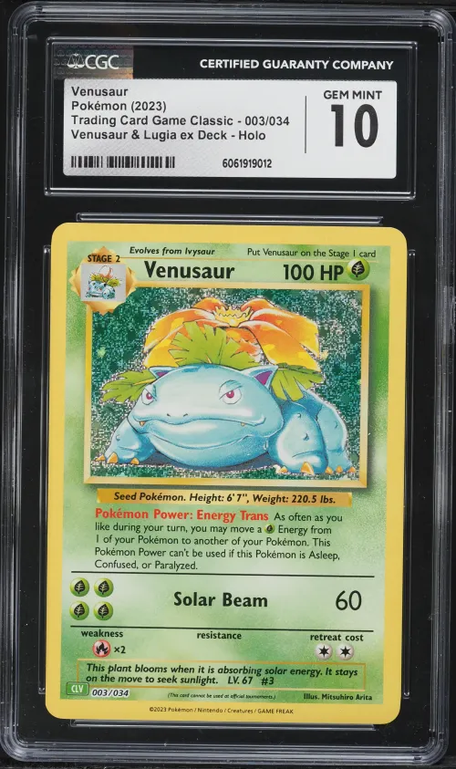 2023 #003 Venusaur CGC 10 CLV-Tr