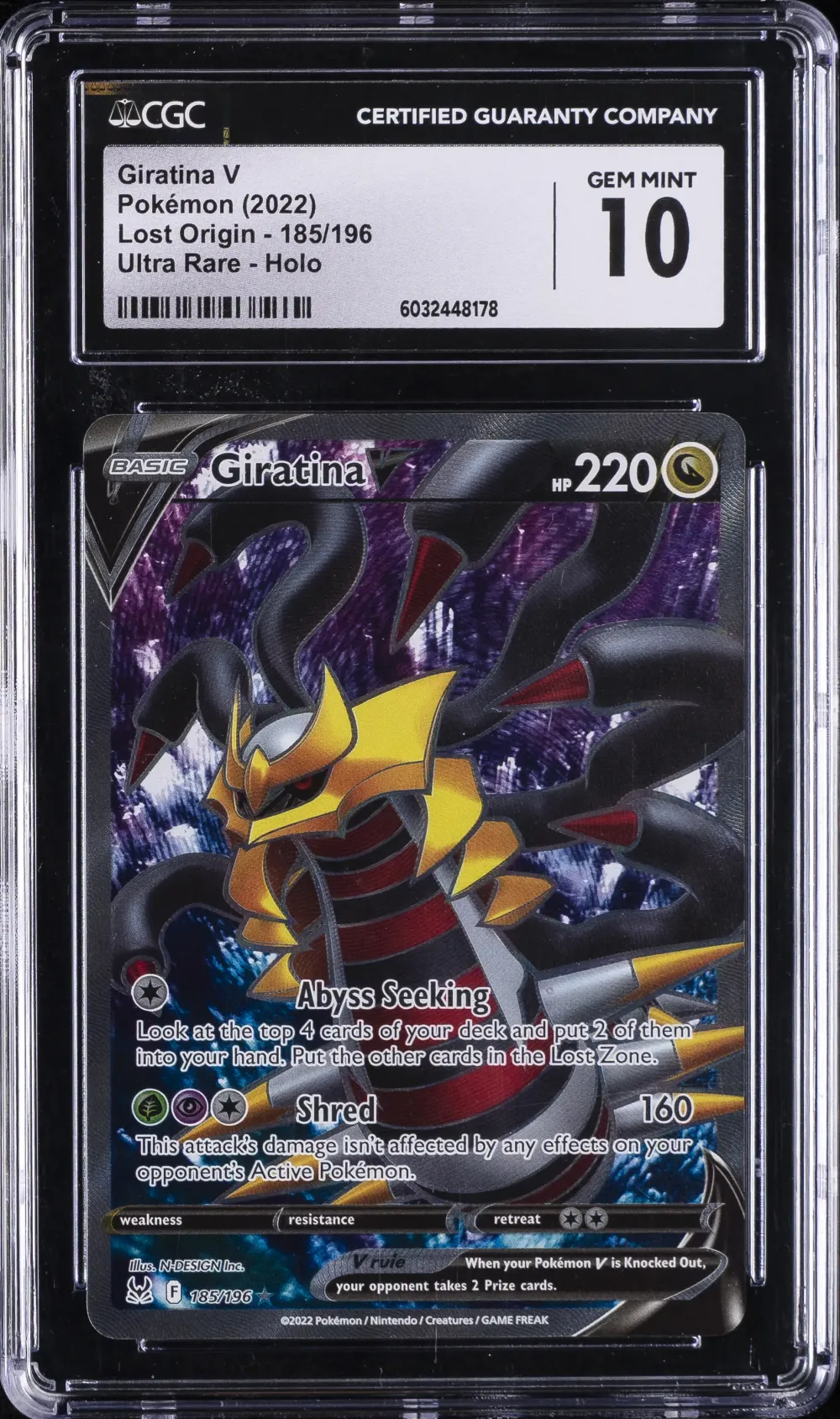 2022 #185 Full Art/Giratina V CG