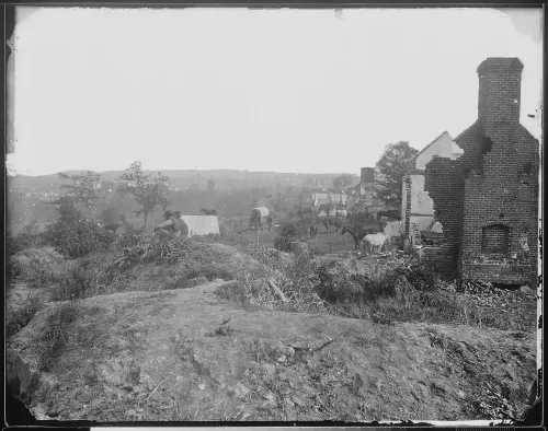 Confederate works at Mayre's Heights, Fredericksburg, Va #383