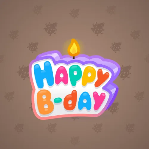 B-Day Candle #90566