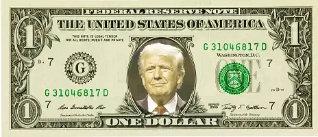 One Trump dollar bill #1