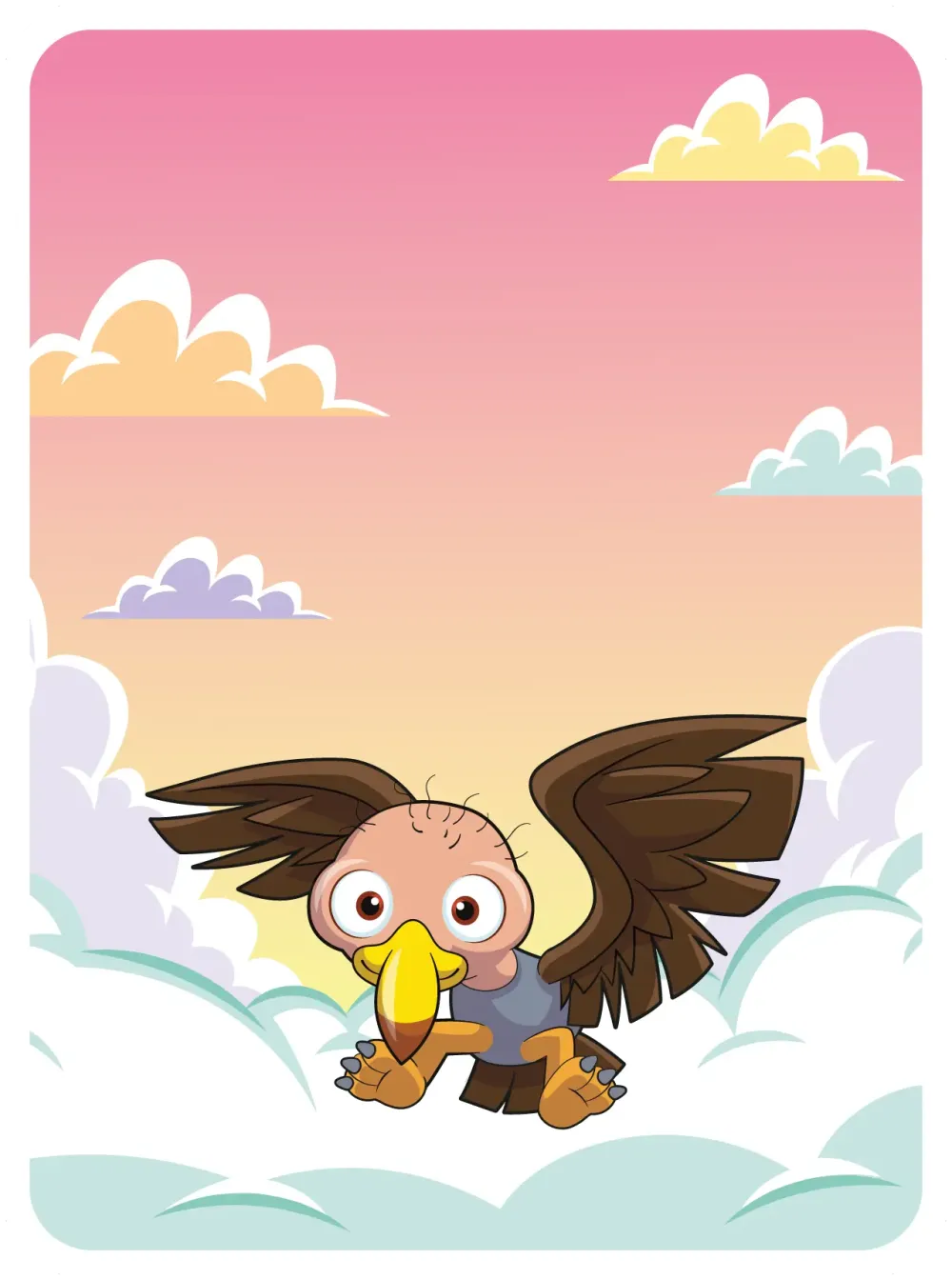 Bubbly Buzzard #14180