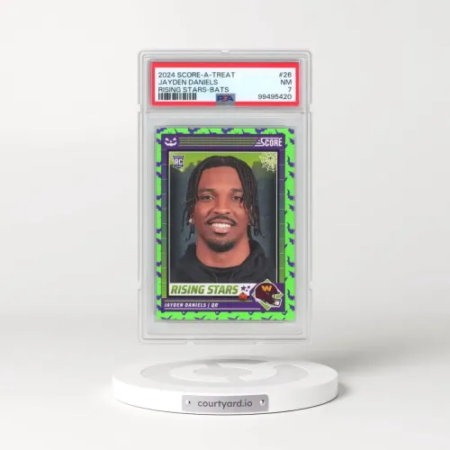 2024 Panini Score-A-Treat Rising Stars #26 Jayden Daniels - Bats (PSA 7 NM)