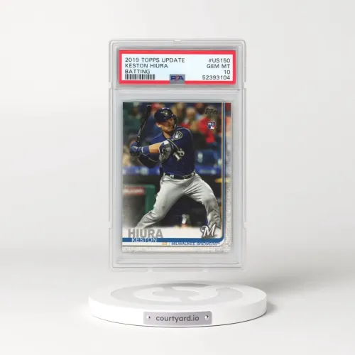 2019 Topps Update #US150 Keston Hiura - Batting (PSA 10 GEM MINT)