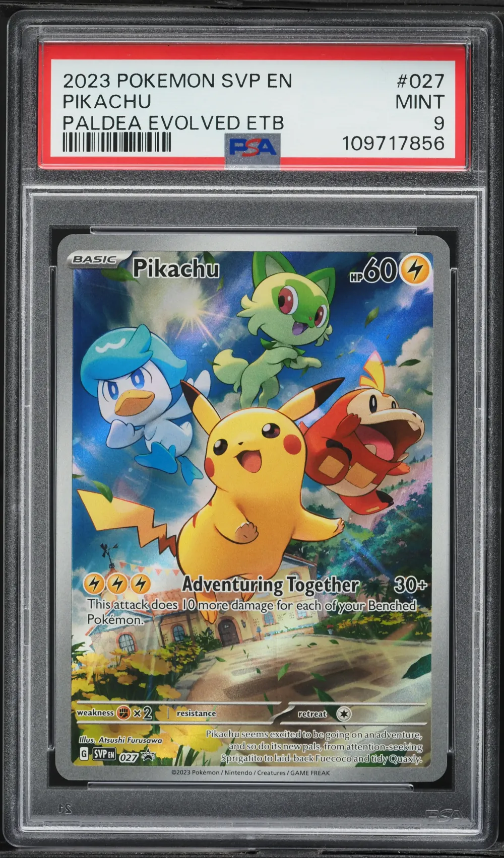 2023 #027 Pikachu PSA 9 Svp EN-S