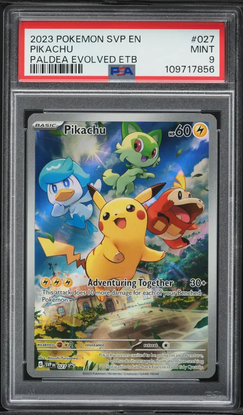 2023 #027 Pikachu PSA 9 Svp EN-S