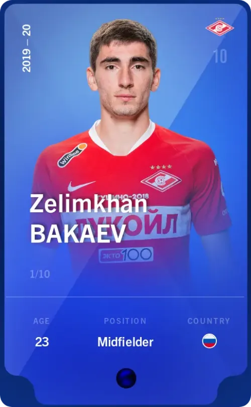 Zelimkhan Bakaev 2019-20 • Super Rare 1/10