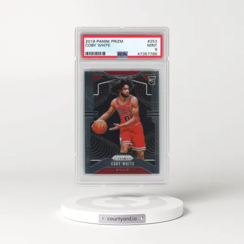 2019 Panini Prizm #253 Coby White (PSA 9 MINT)