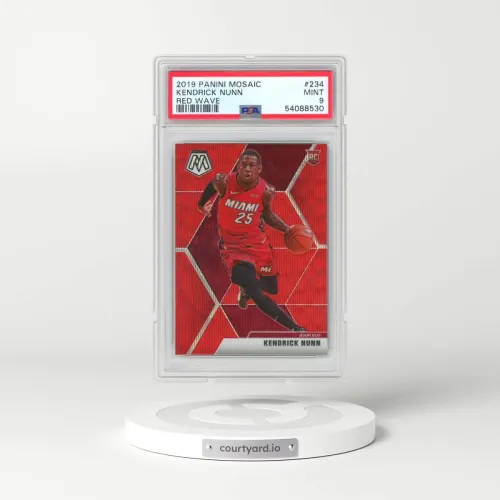 2019 Panini Mosaic #234 Kendrick Nunn - Red Wave (PSA 9 MINT)