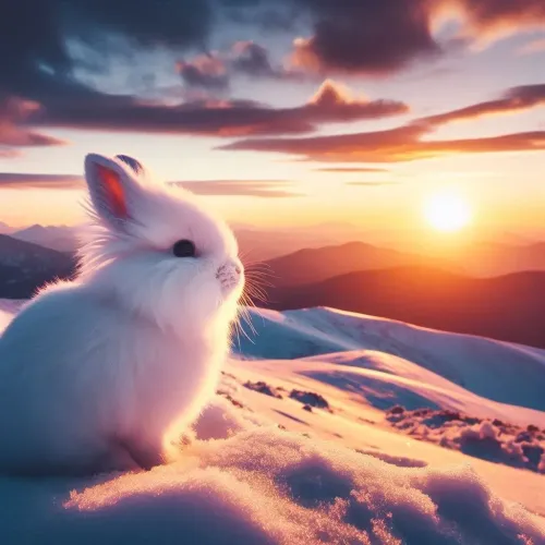 snow mountain rabbit #6