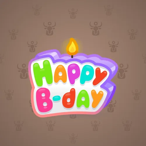 B-Day Candle #36167