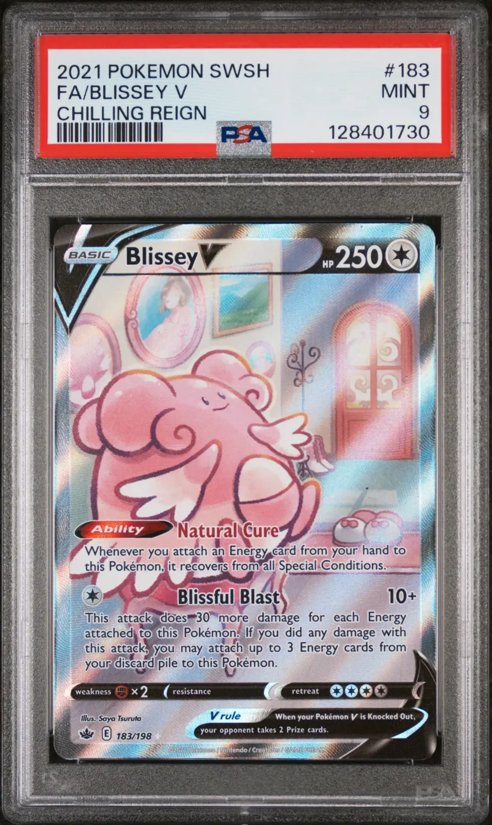 2021 #183 Full Art/Blissey V PSA