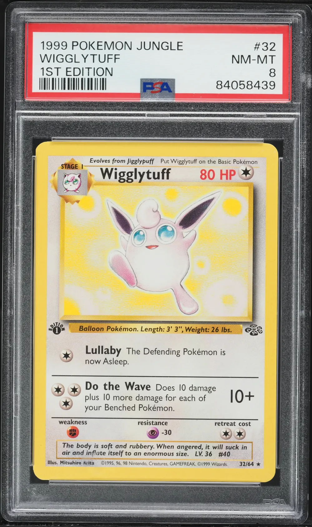 1999 #32 Wigglytuff 1st Edition 