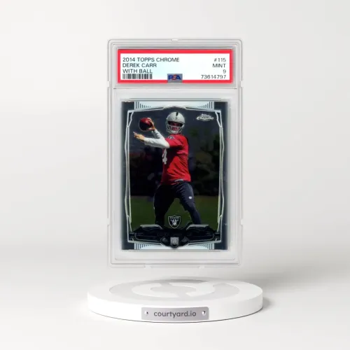2014 Topps Chrome #115 Derek Carr - With Ball (PSA 9 MINT)