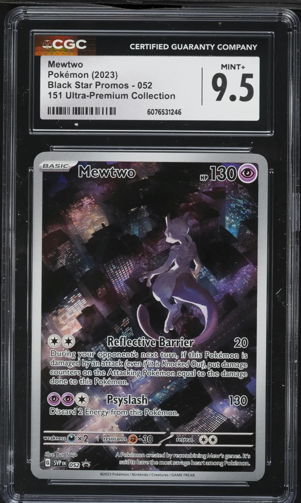 2023 #052 Mewtwo CGC 9.5 Svp EN-