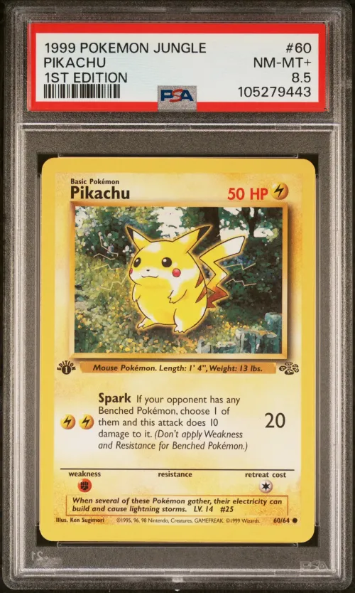 1999 #60 PIKACHU PSA 8.5 JUNGLE